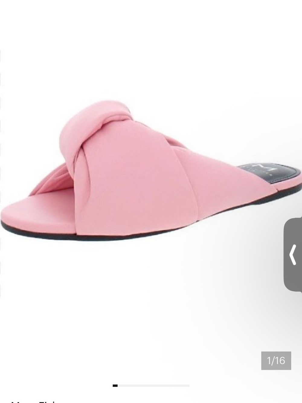 Worn Once/Marc Fisher Pink Olgalia Slide Sandal / 6